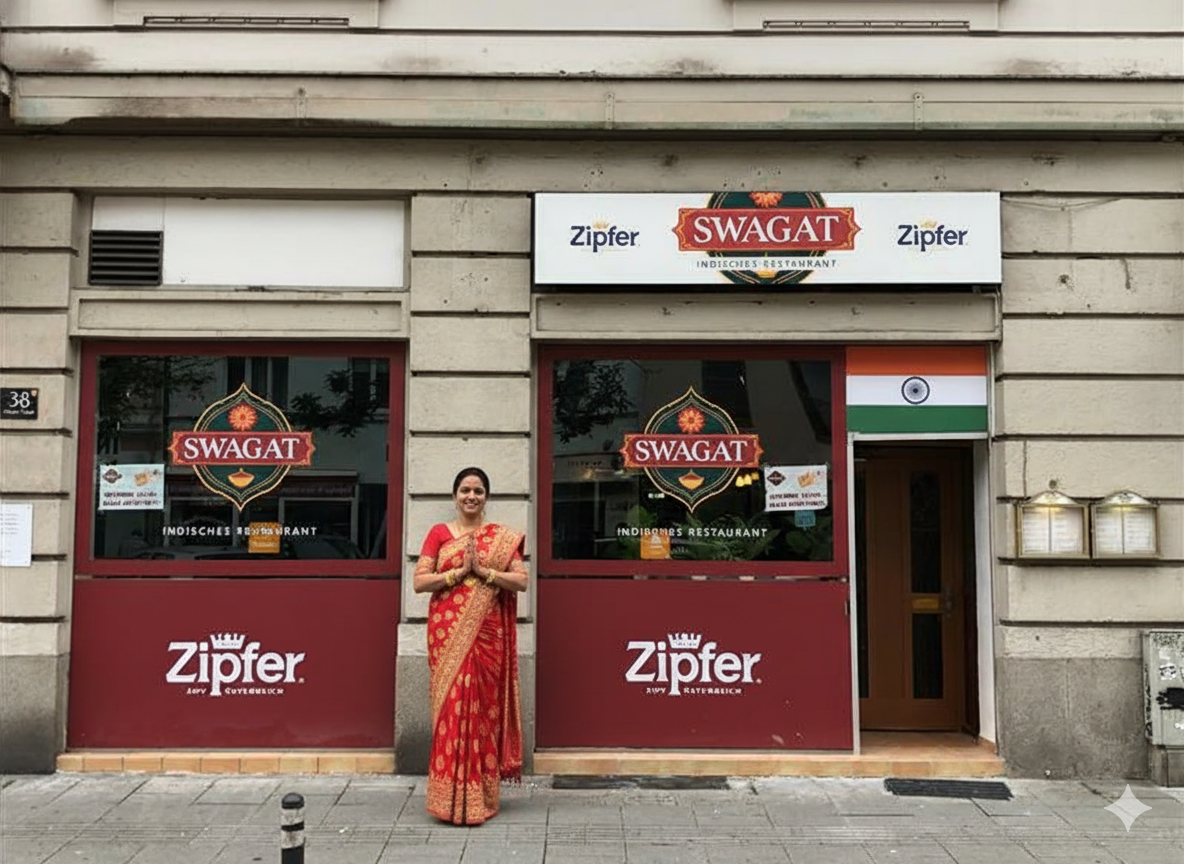 A platter of various indian dishes
